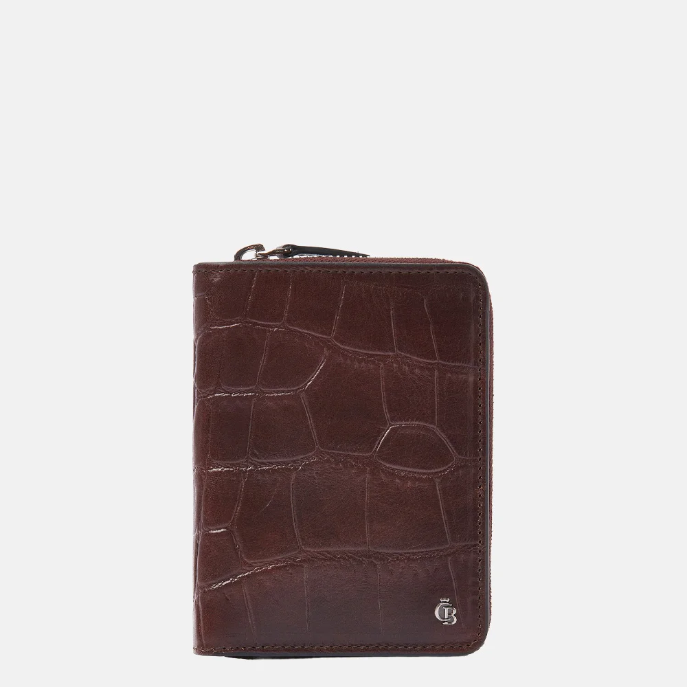 Castelijn en Beerens portemonnee croco mocca